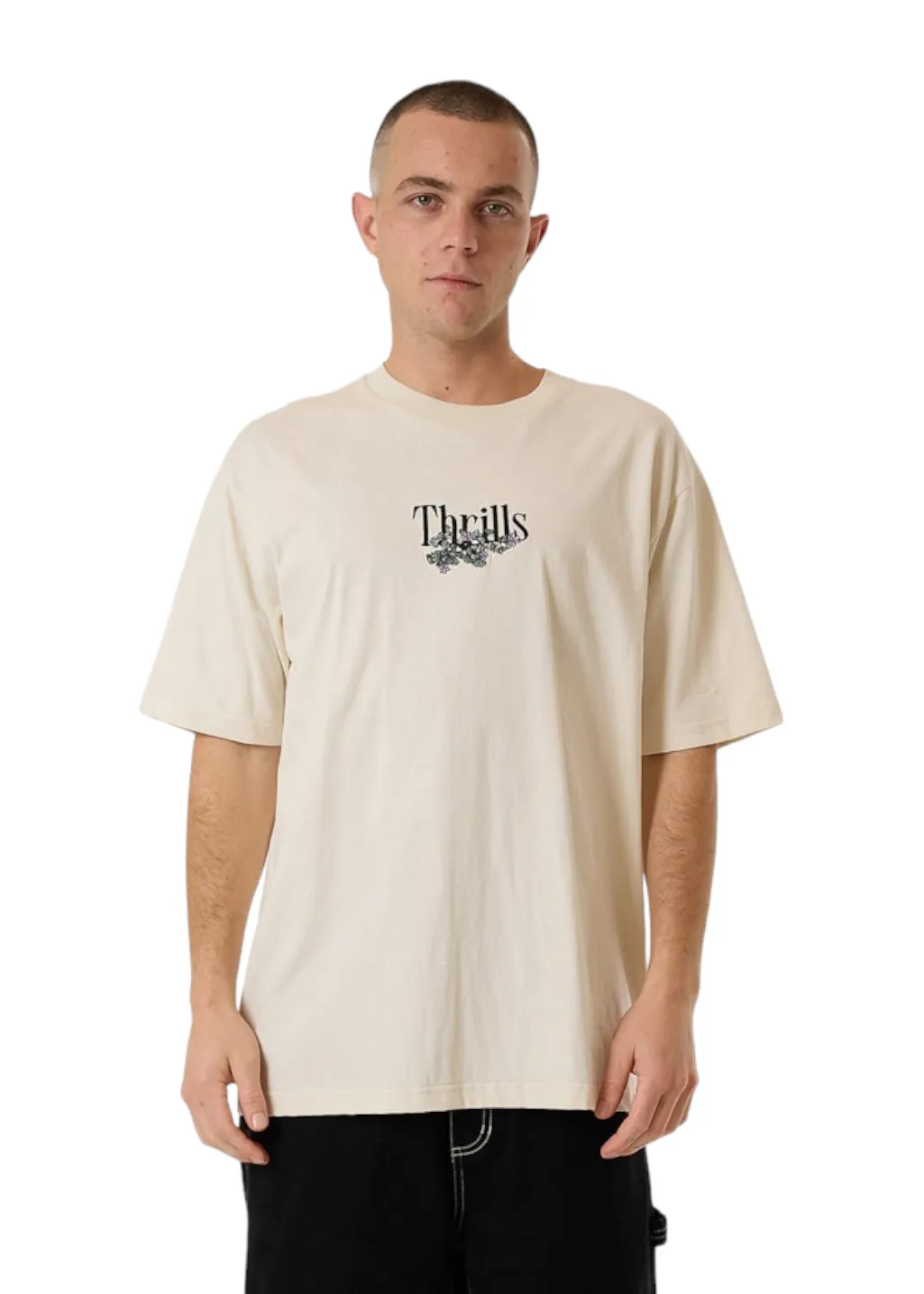 THRILLS - New Growth Oversize Fit Tee - Heritage White sold by Hardpressed Print Studio product image thumbnail 3