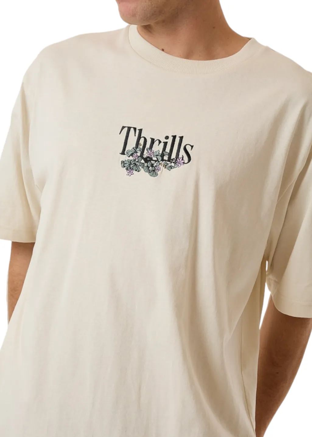 THRILLS - New Growth Oversize Fit Tee - Heritage White sold by Hardpressed Print Studio product image thumbnail 2
