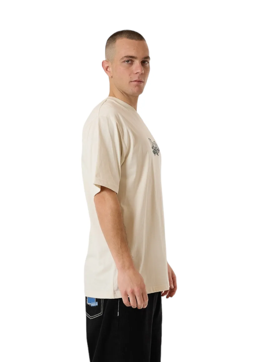 THRILLS - New Growth Oversize Fit Tee - Heritage White sold by Hardpressed Print Studio product image thumbnail 4