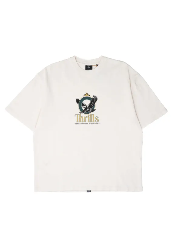 THRILLS - Royalty Oversized Tee - Heritage White made by Thrills