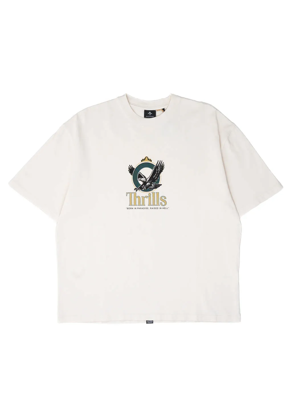 THRILLS - Royalty Oversized Tee - Heritage White sold by Hardpressed Print Studio