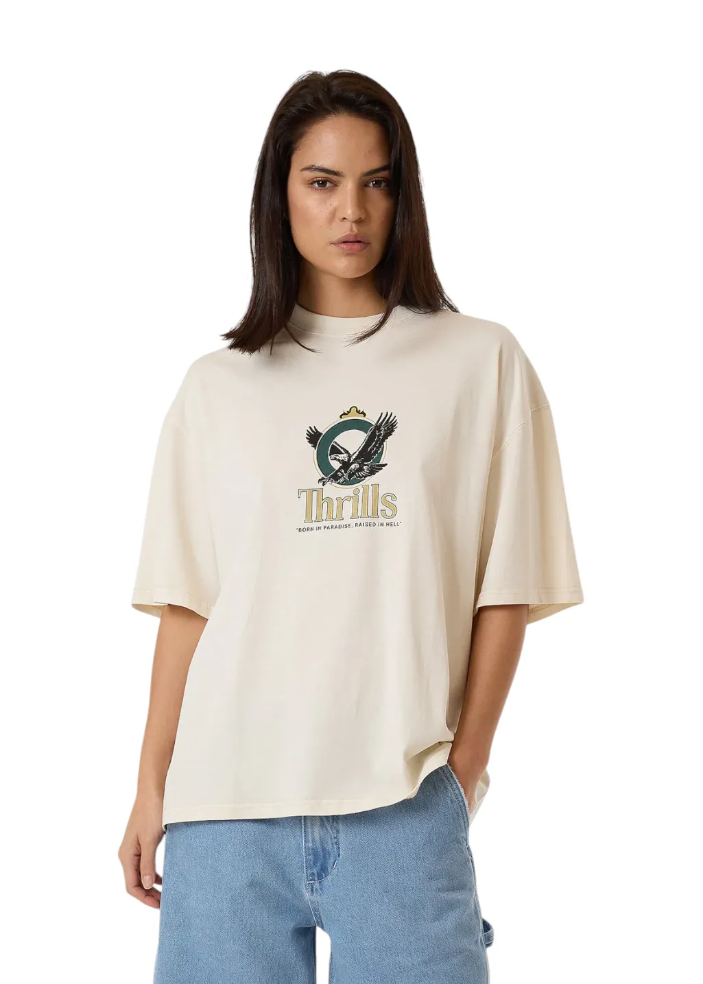 THRILLS - Royalty Oversized Tee - Heritage White sold by Hardpressed Print Studio product image thumbnail 2