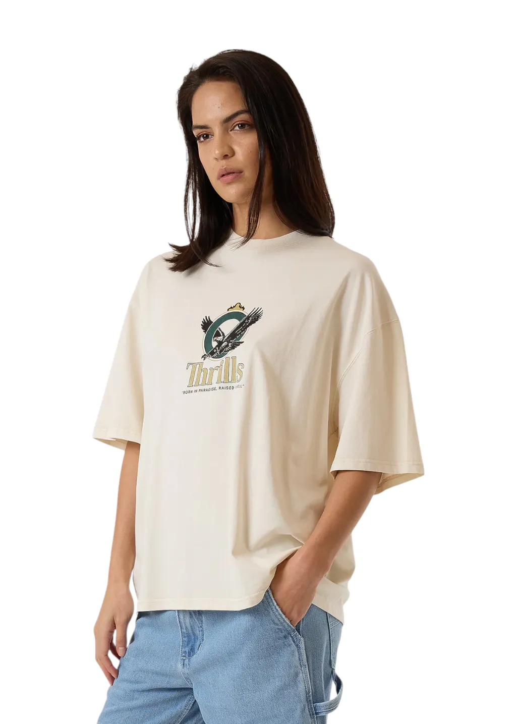 THRILLS - Royalty Oversized Tee - Heritage White sold by Hardpressed Print Studio product image thumbnail 5