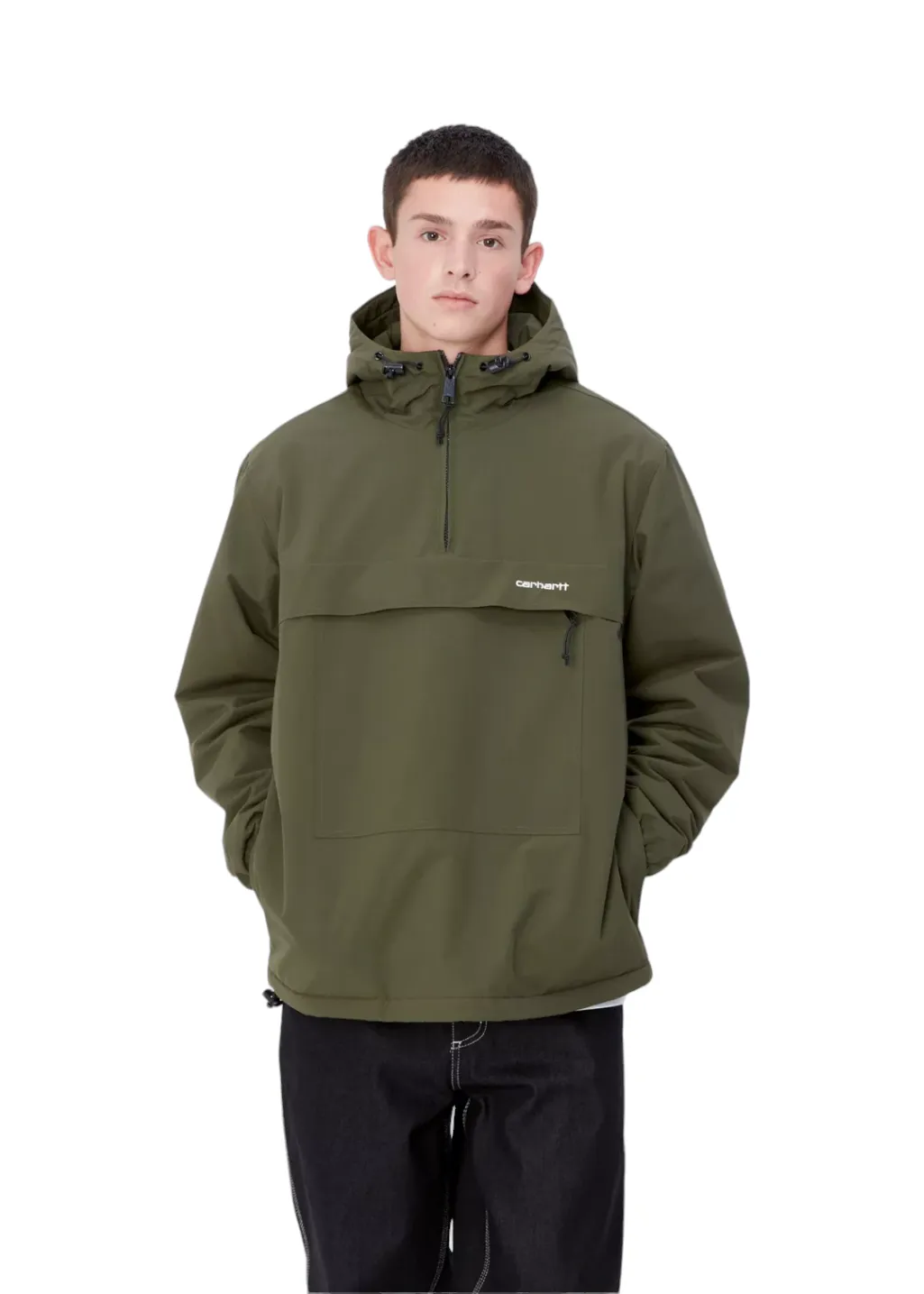 Carhartt WIP - Windbreaker Pullover (Winter) - Office Green/White sold by Hardpressed Print Studio product image thumbnail 2
