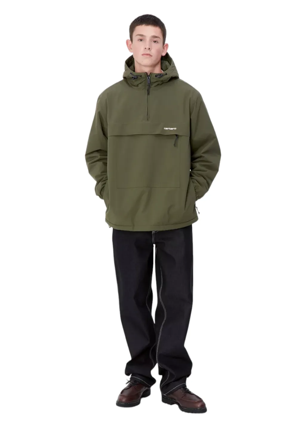 Carhartt WIP - Windbreaker Pullover (Winter) - Office Green/White sold by Hardpressed Print Studio product image thumbnail 4