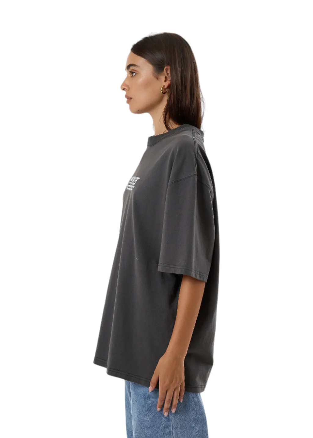 THRILLS - High Shine Oversized Tee - Merch Black sold by Hardpressed Print Studio product image thumbnail 4