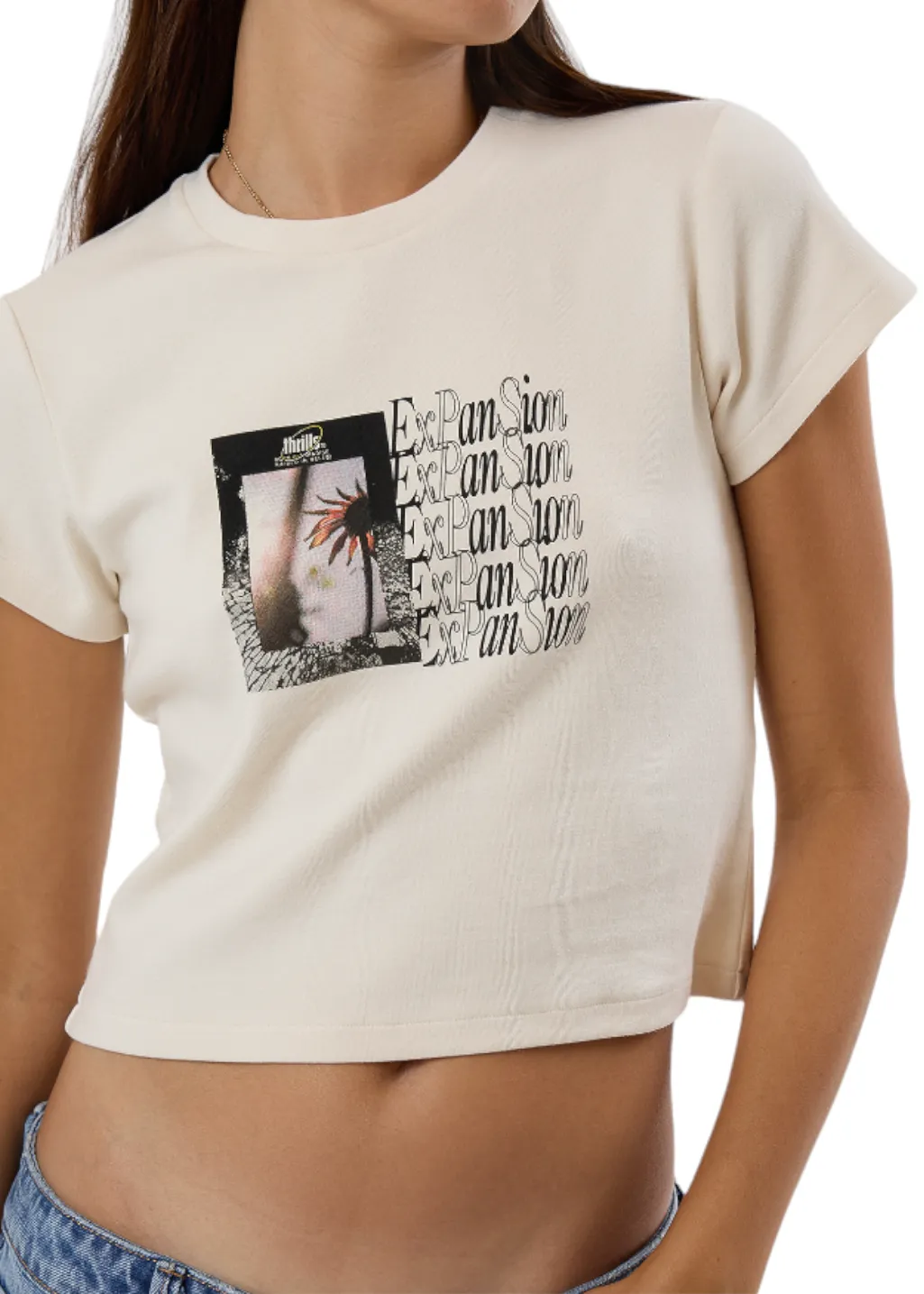 THRILLS - Expansions Mini Tee - Heritage White sold by Hardpressed Print Studio product image thumbnail 5