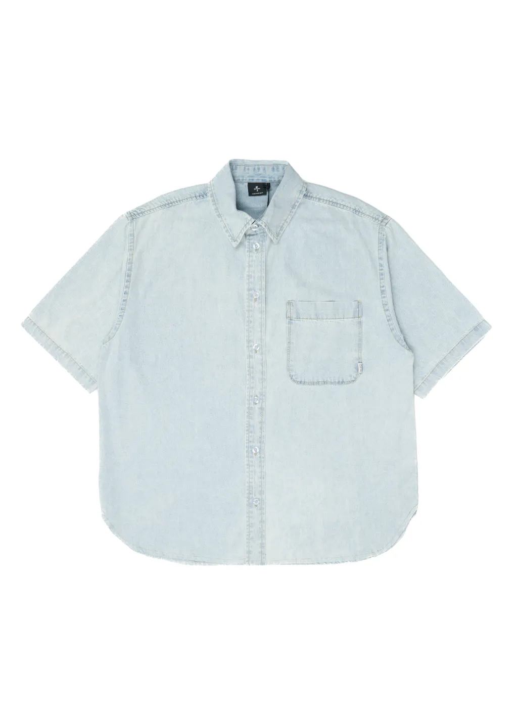 THRILLS - Darian Denim Shirt - Dirty Fade sold by Hardpressed Print Studio