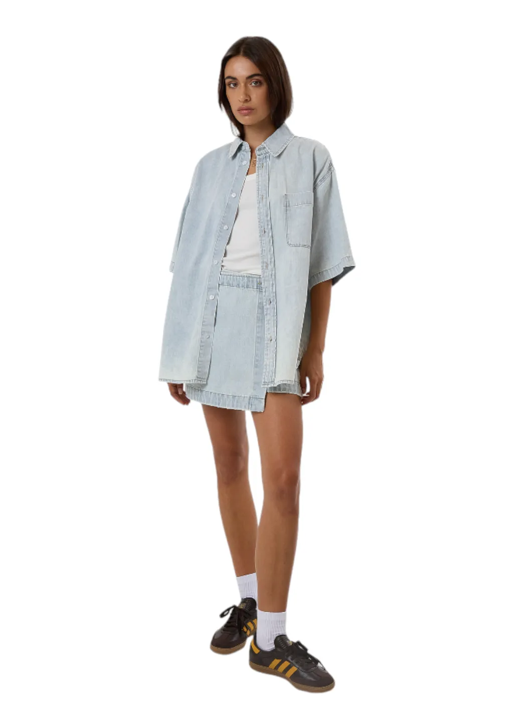 THRILLS - Darian Denim Shirt - Dirty Fade sold by Hardpressed Print Studio product image thumbnail 5