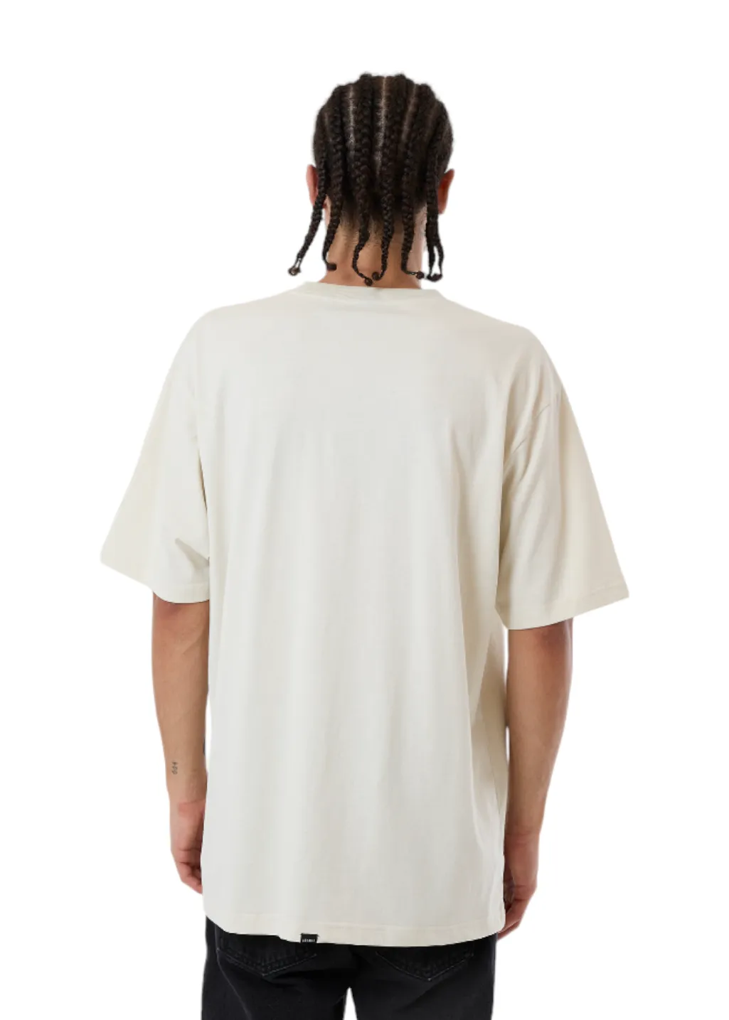 THRILLS - Above It All Oversized Tee - Light Grey sold by Hardpressed Print Studio product image thumbnail 3