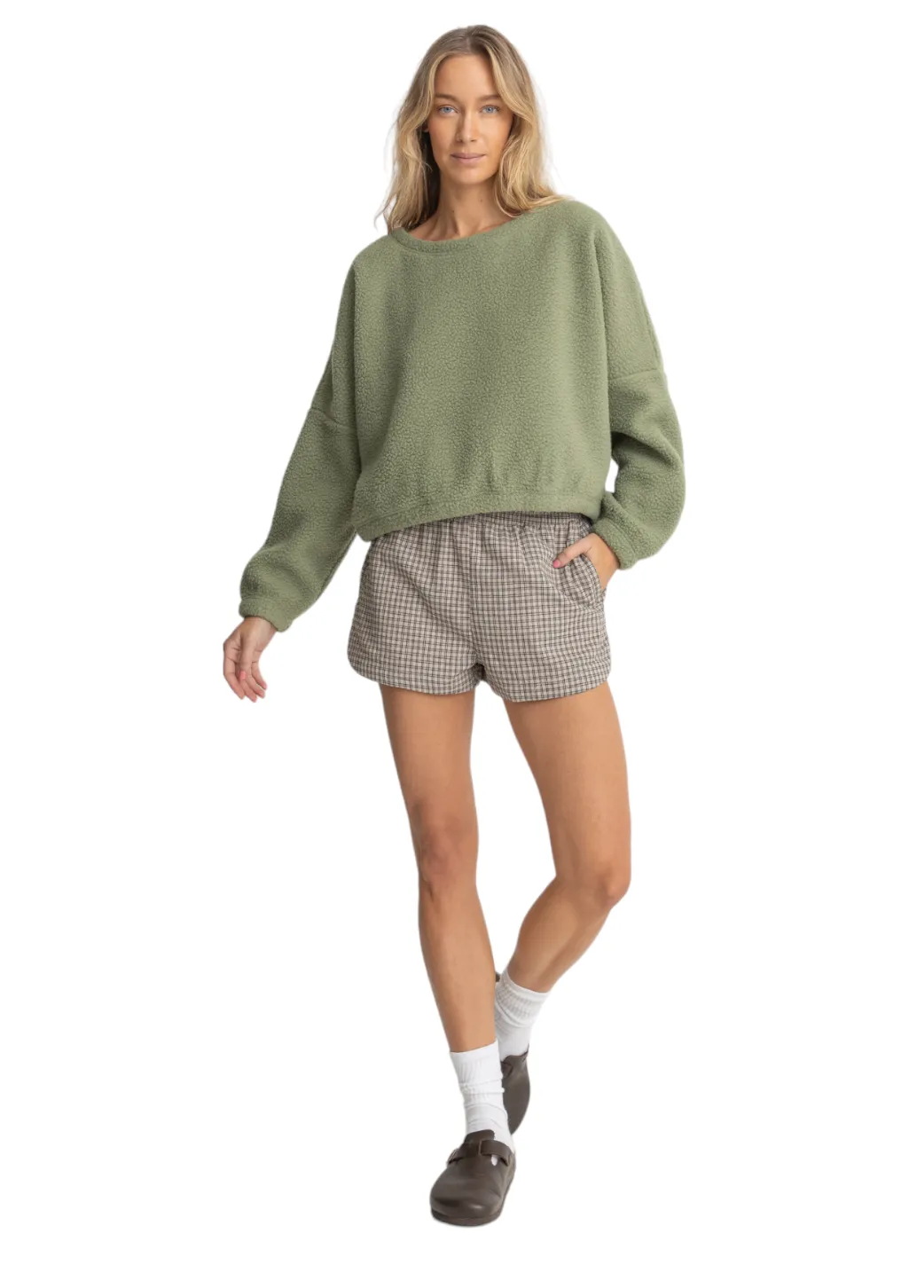 Rhythm - Jyoti Reverse Fleece - Sage sold by Hardpressed Print Studio product image thumbnail 5
