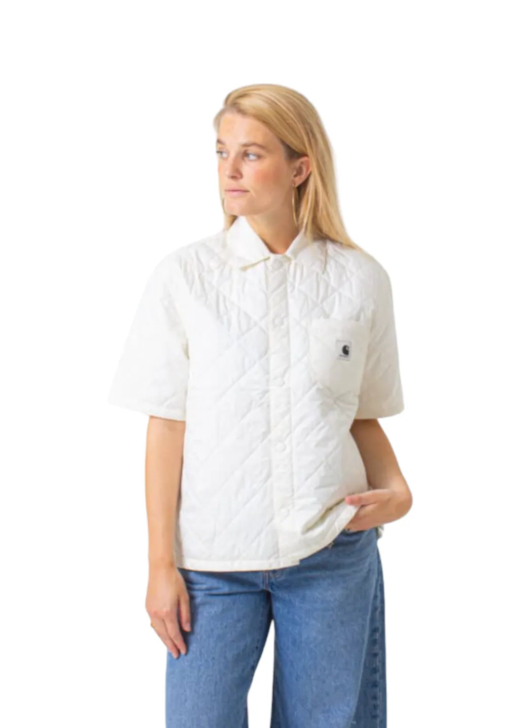 Carhartt WIP - W' S/S Laurens Shirt Jacket - Wax sold by Hardpressed Print Studio product image thumbnail 5