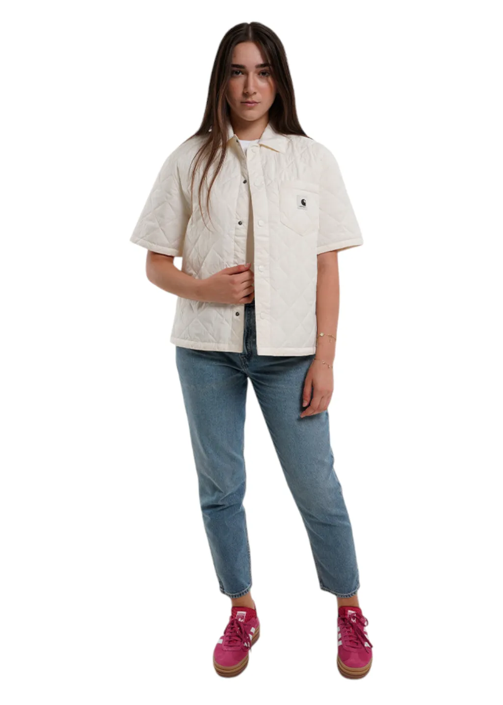 Carhartt WIP - W' S/S Laurens Shirt Jacket - Wax sold by Hardpressed Print Studio product image thumbnail 4
