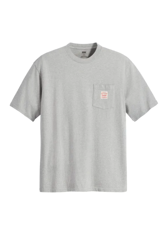 Levi's - SS Workwear Tee - Mid Tone Grey Heather made by Levi's