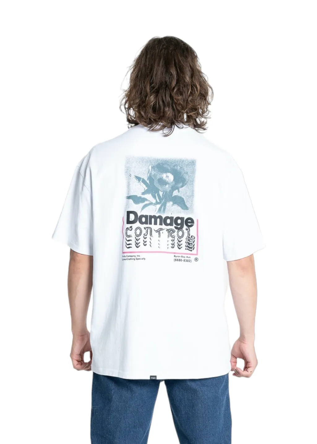THRILLS - Controlled Damage Box Fit Oversize Tee - White sold by Hardpressed Print Studio product image thumbnail 2