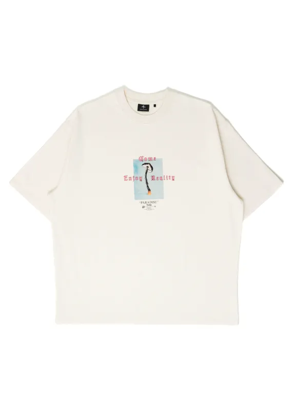THRILLS - Reality Check Oversized Tee - Heritage White made by Thrills