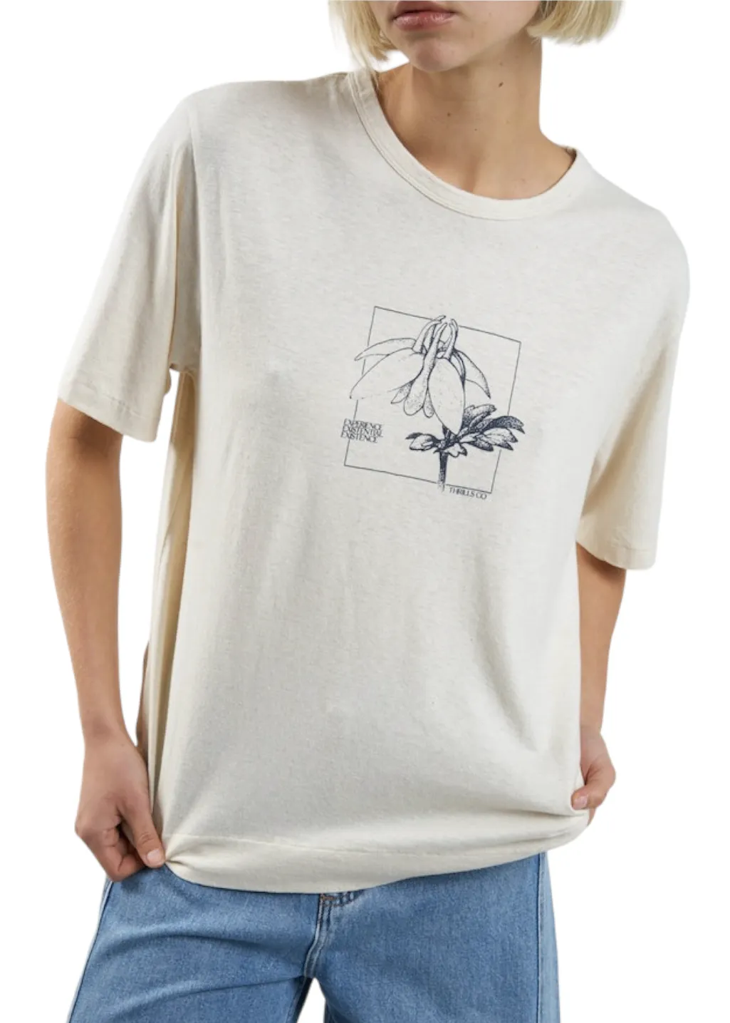 THRILLS - Experience Hemp Box Tee - Unbleached sold by Hardpressed Print Studio product image thumbnail 2