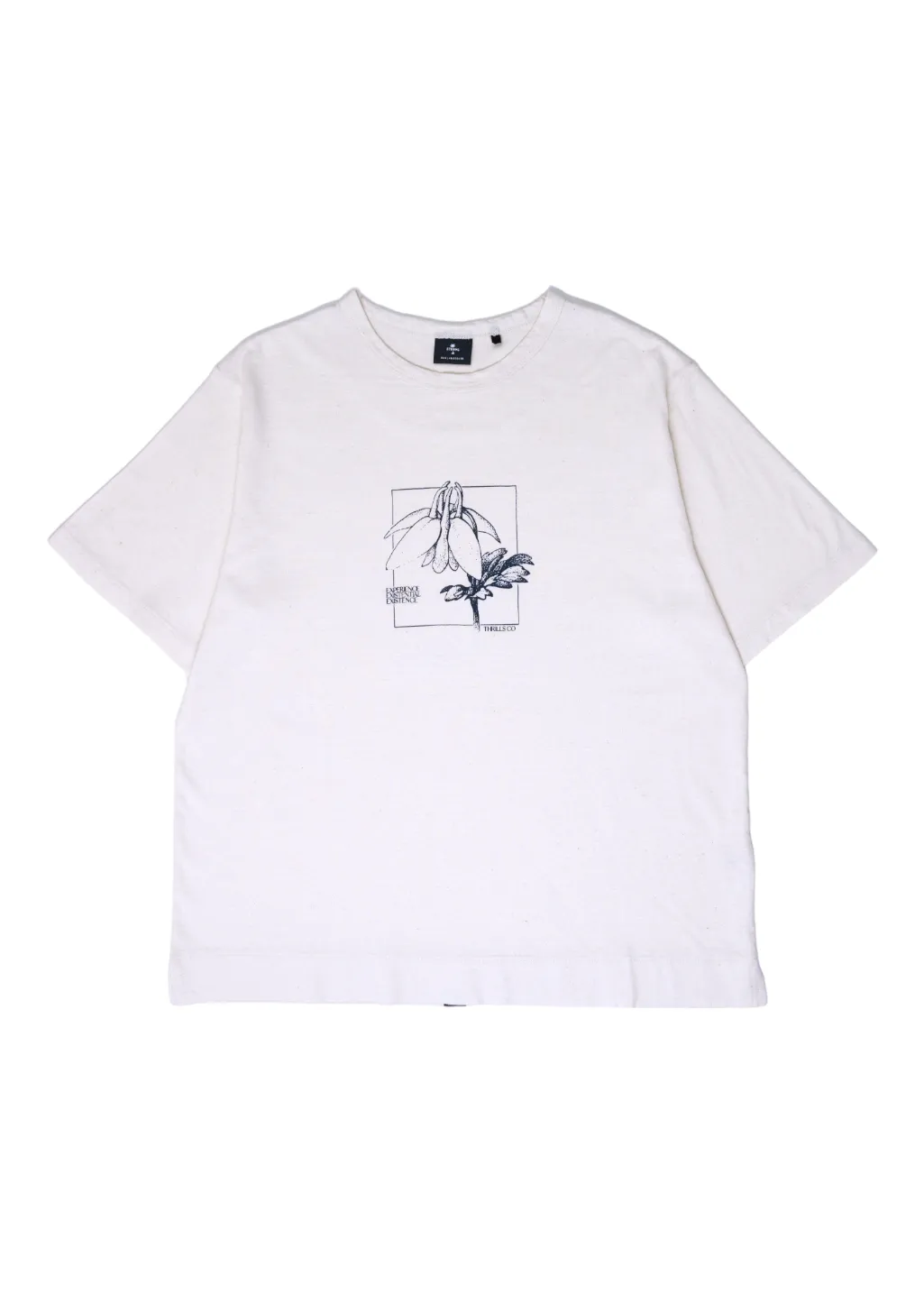 THRILLS - Experience Hemp Box Tee - Unbleached sold by Hardpressed Print Studio