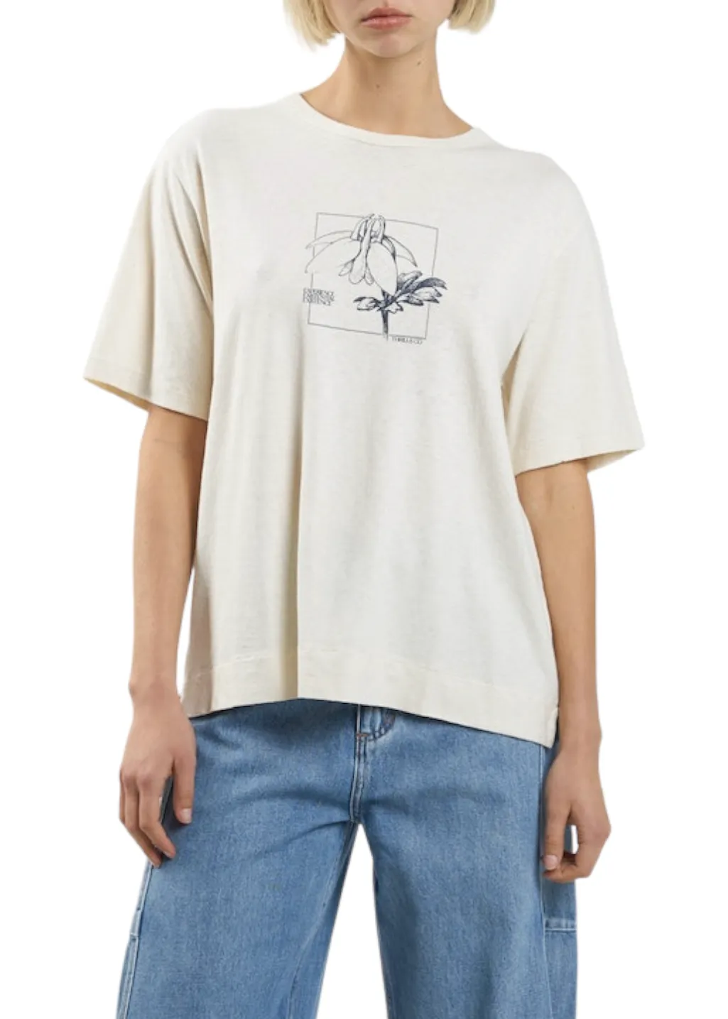 THRILLS - Experience Hemp Box Tee - Unbleached sold by Hardpressed Print Studio product image thumbnail 5