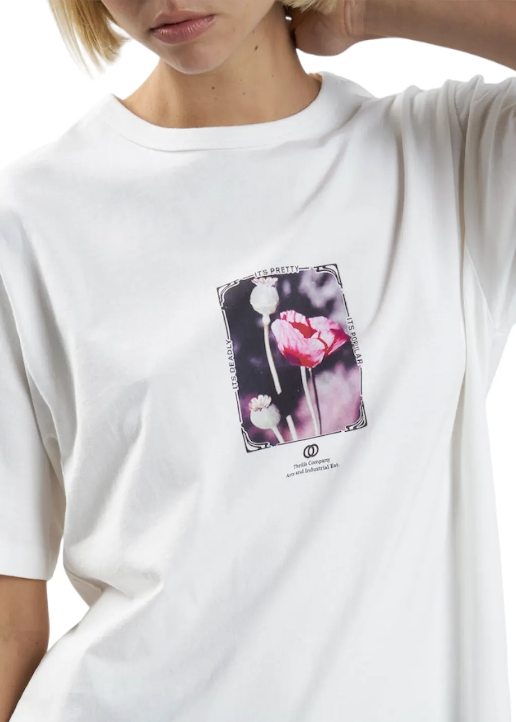 THRILLS - Cortex Box Tee - Dirty White sold by Hardpressed Print Studio product image thumbnail 2