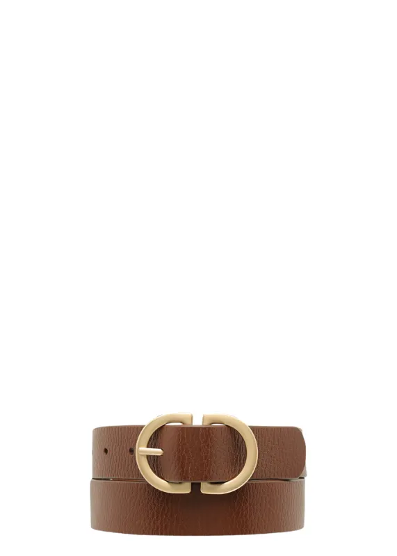 Status Anxiety - In Reverse Belt - Tan/Gold made by Status Anxiety
