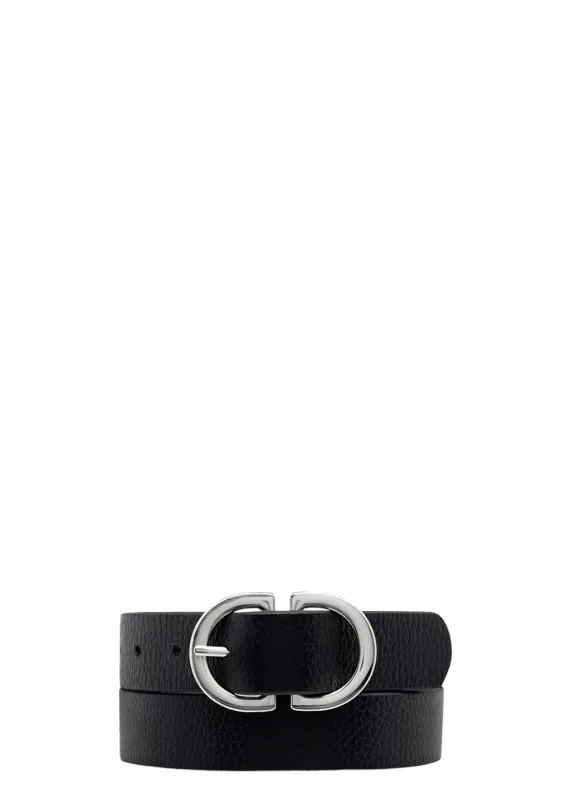 Status Anxiety - In Reverse Belt - Black/Silver made by Status Anxiety