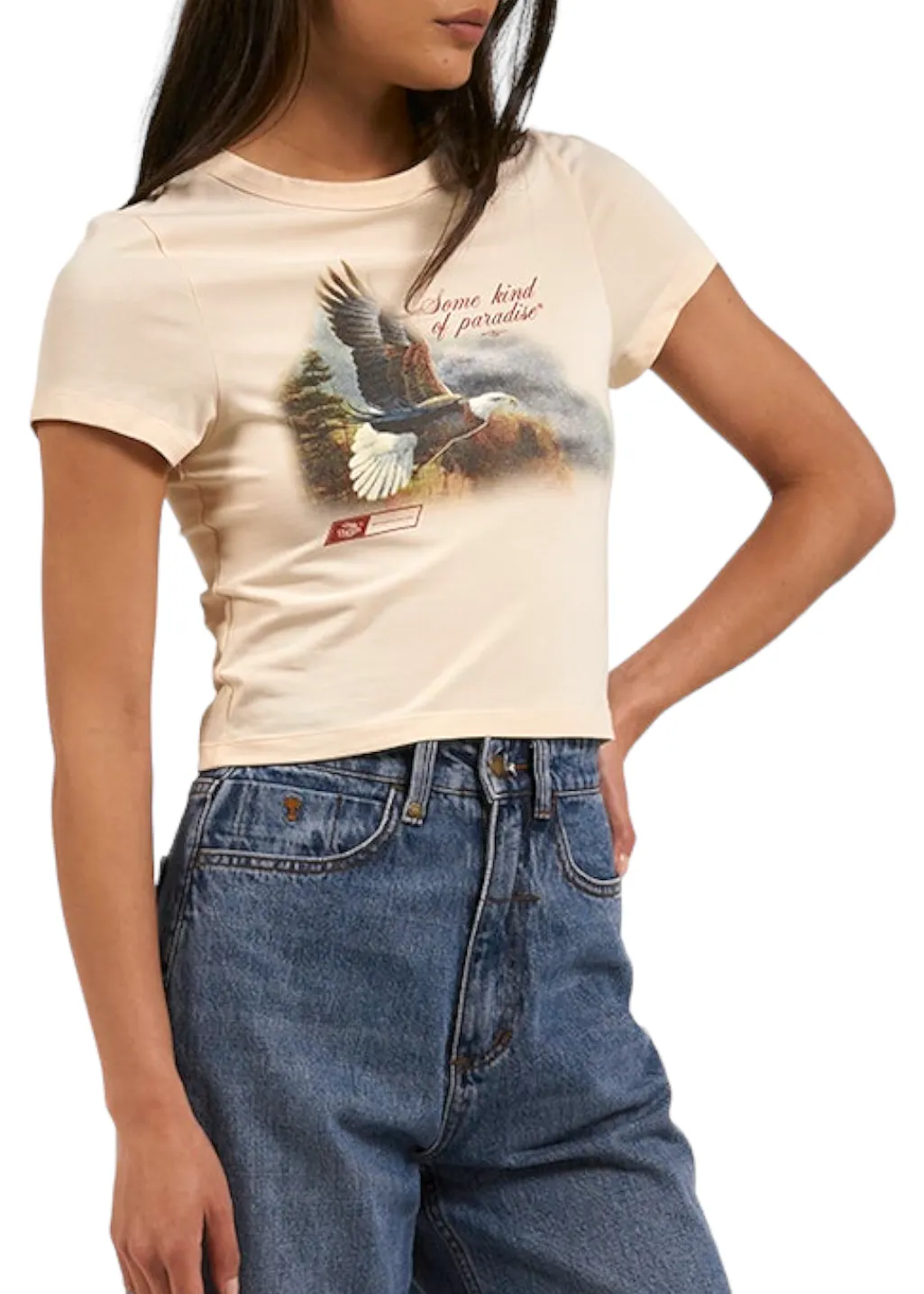 THRILLS - Beholder Y2K Tee - Cotton Cream sold by Hardpressed Print Studio product image thumbnail 2