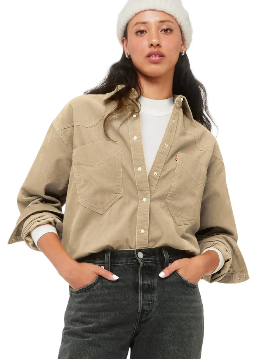 Levi's - Donovan Western Shirt - Pebble sold by Hardpressed Print Studio product image thumbnail 2