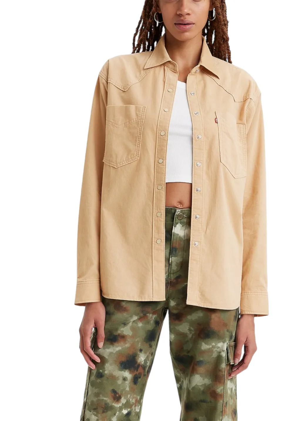 Levi's - Donovan Western Shirt - Pebble sold by Hardpressed Print Studio product image thumbnail 4