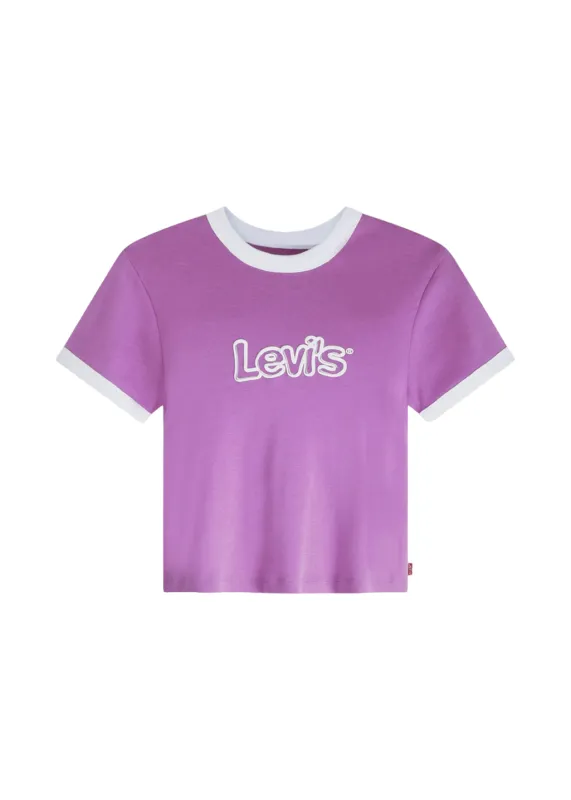 Levi's - Graphic Ringer Mini Tee - Iris Orchid made by Levi's