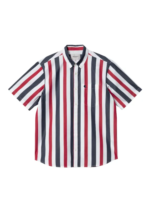 Carhartt WIP - S/S Elcano Shirt - Arcade/Dark Navy made by Carhartt WIP