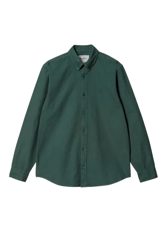 Carhartt WIP - L/S Bolton Shirt - Botanic Garment Dyed made by Carhartt WIP
