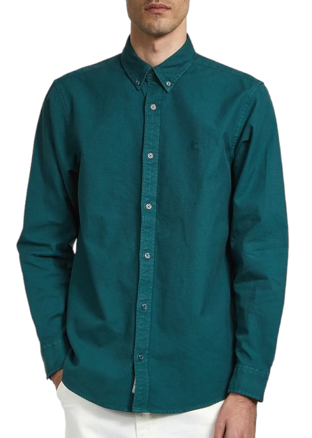 Carhartt WIP - L/S Bolton Shirt - Botanic Garment Dyed sold by Hardpressed Print Studio product image thumbnail 2