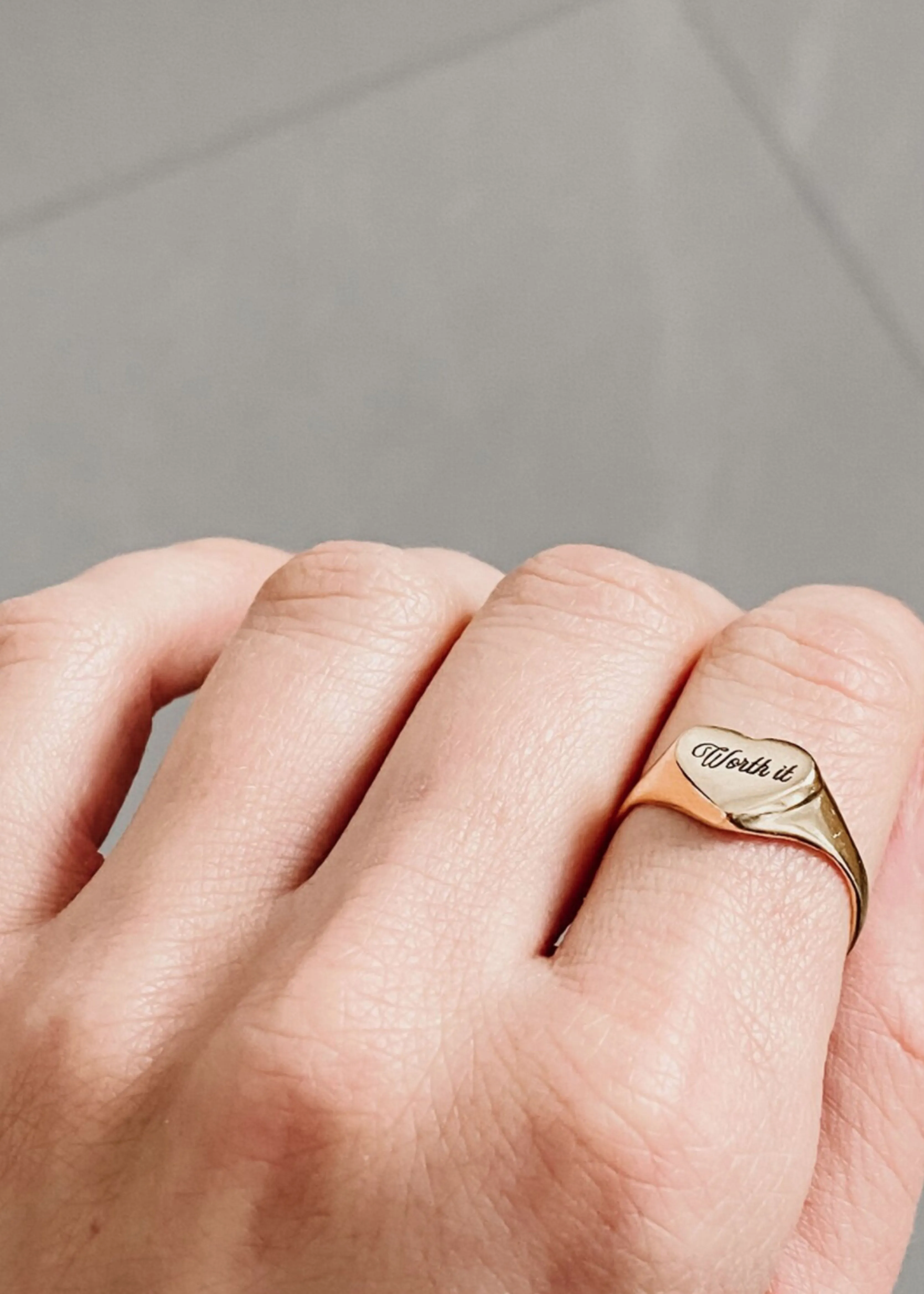 Oneiro Designs - Worth It Ring sold by Hardpressed Print Studio product image thumbnail 2
