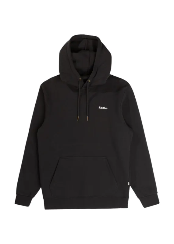 Rhythm - Brand Fleece Hood - Black made by Rhythm.