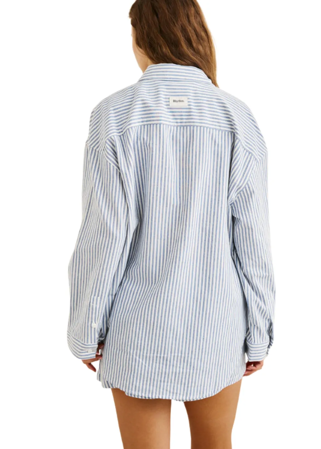 Rhythm - Vista Stripe Oversized Shirt - Blue sold by Hardpressed Print Studio product image thumbnail 4