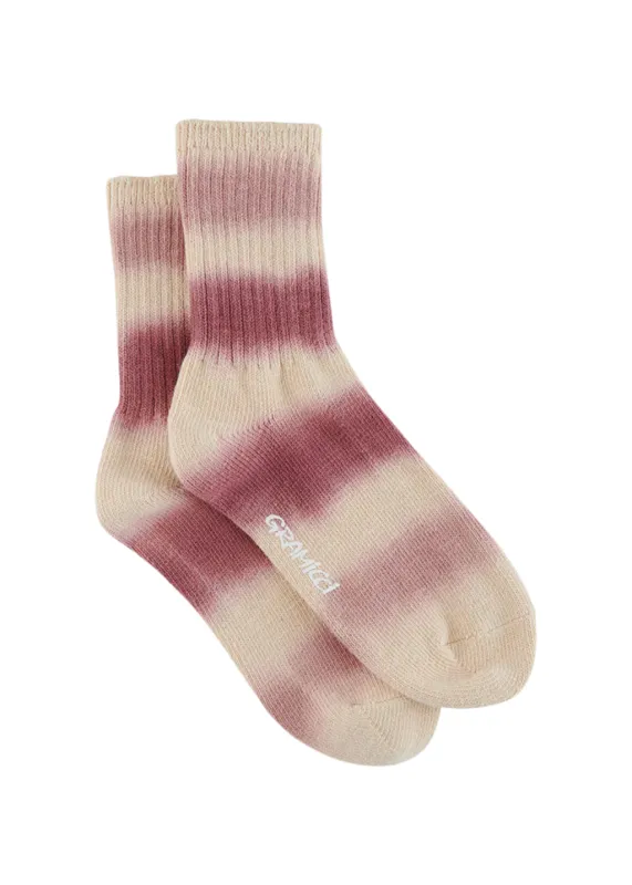 Gramicci - Hemp Blend Dye Socks - Mulberry made by Gramicci