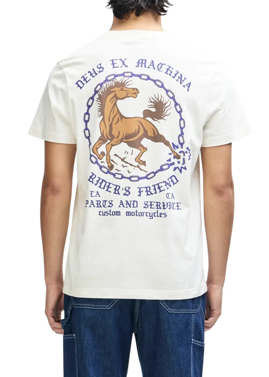 Deus Ex Machina - Unchained Tee - Vintage White sold by Hardpressed Print Studio product image thumbnail 3