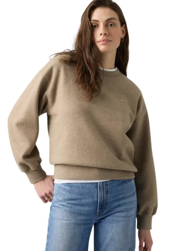 Levi's - Everyday Crew Sweatshirt - Taupe Gray Heather made by Levi's