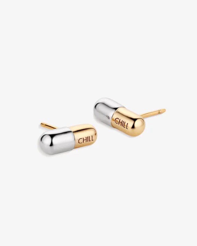 Chill Pill Stud Earrings sold by V Coterie
