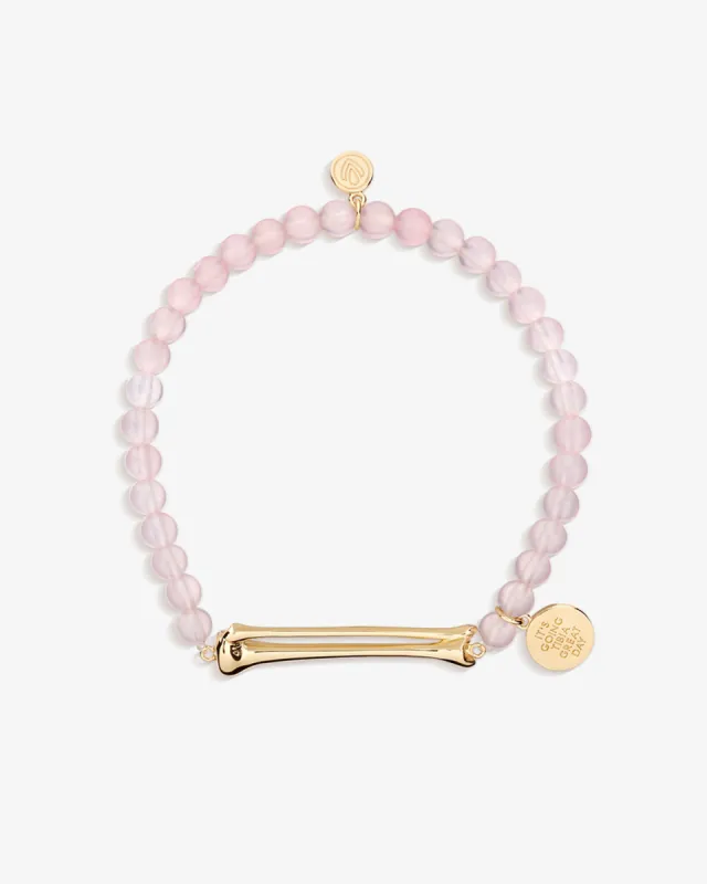 It's Going Tibia Great Day Bracelet in Rose Quartz sold by V Coterie