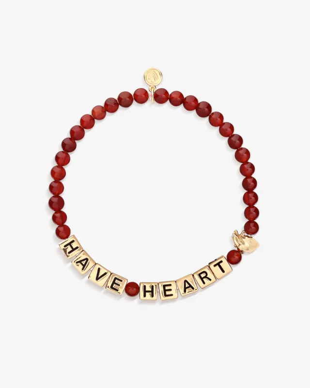 Have Heart Bracelet in Red Agate sold by V Coterie