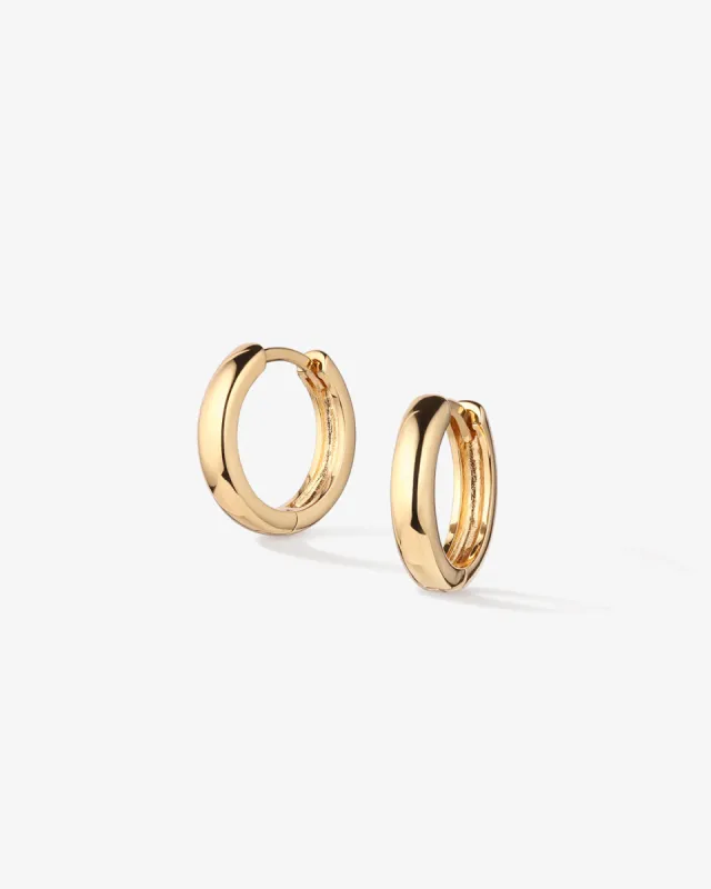 Chunky Classic Huggie Hoops sold by V Coterie