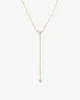 Duo Stone Lariat Necklace sold by V Coterie