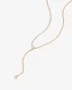 Duo Stone Lariat Necklace sold by V Coterie