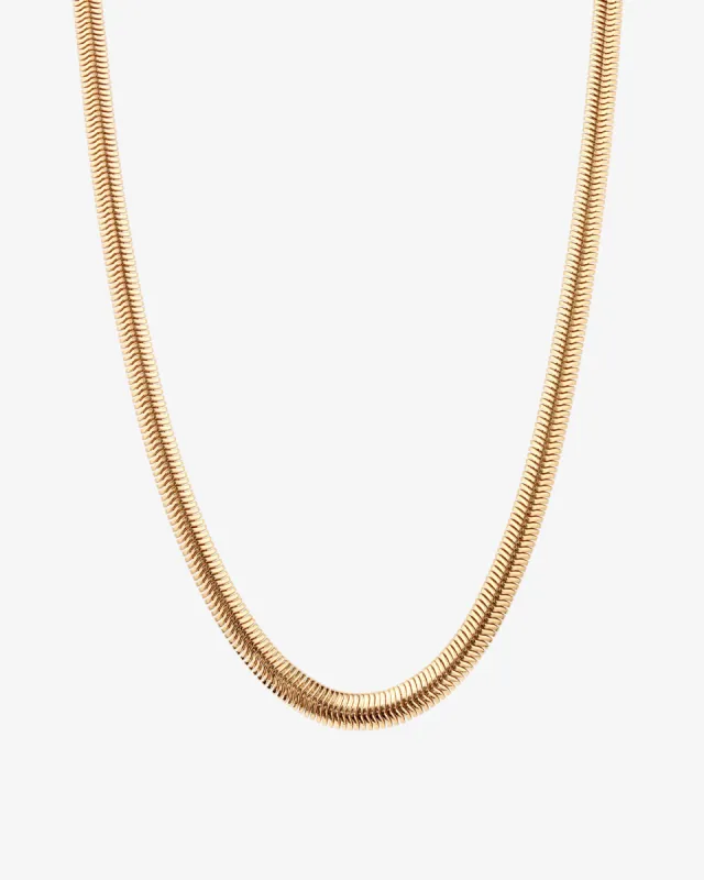 Oval Snake Necklace sold by V Coterie