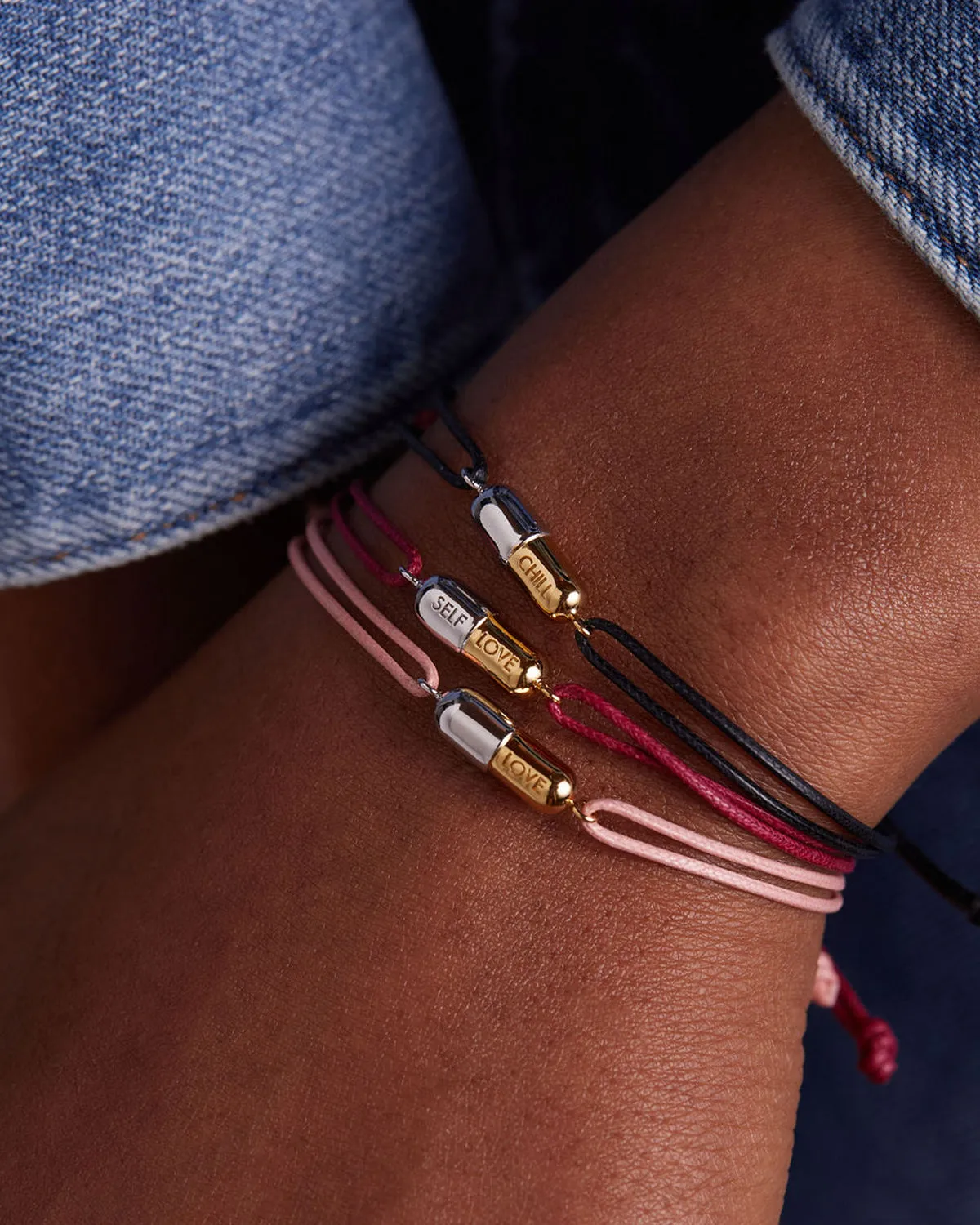 Self-Love Pill Double Cord Bracelet sold by V Coterie product image thumbnail 2