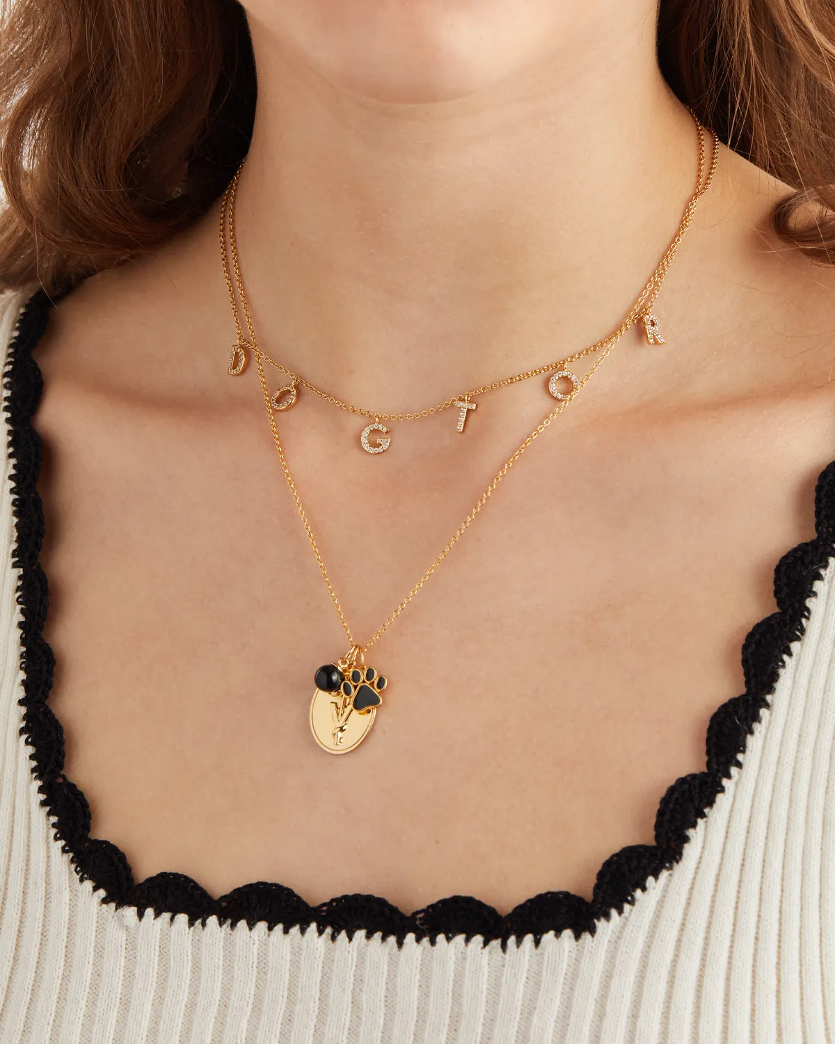Dogtor (Veterinarian) Pavé Necklace sold by V Coterie product image thumbnail 2