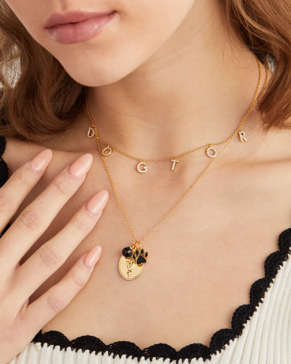 Dogtor (Veterinarian) Pavé Necklace sold by V Coterie product image thumbnail 3