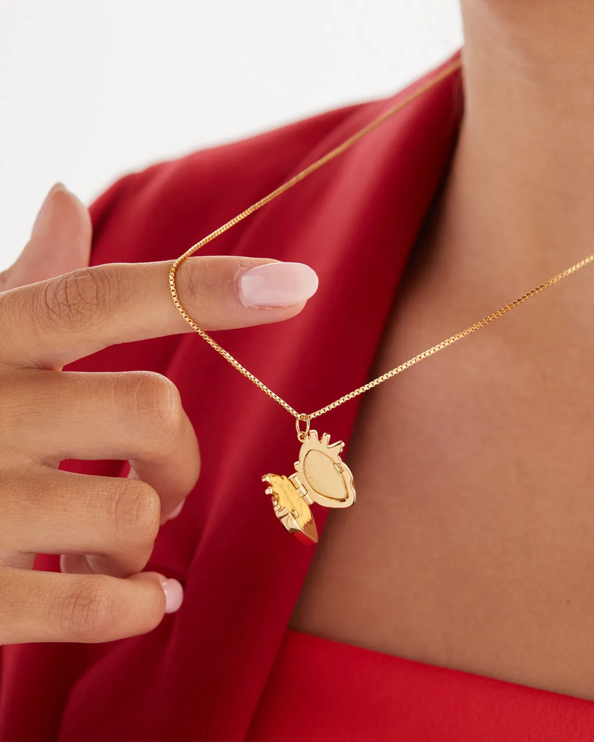 Anatomical Heart Locket Pendant sold by V Coterie product image thumbnail 5